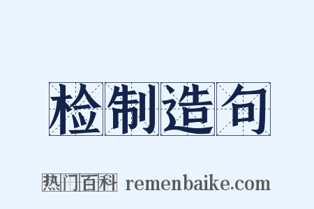 检制造句是什么意思的图片